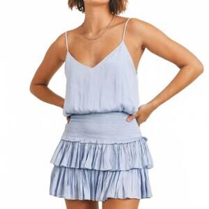 NEW RESET BY JANE liana mini skirt in blue